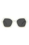 Isabel Marant 53mm Geometric Sunglasses In Ivory