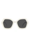 Isabel Marant 53mm Geometric Sunglasses In Ivory
