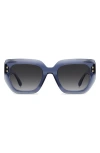 Isabel Marant 53mm Gradient Rectangular Sunglasses In Blue