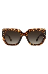 Isabel Marant 53mm Gradient Rectangular Sunglasses In Brown