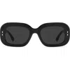Isabel Marant 53mm Rectangular Sunglasses In Black