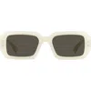 Isabel Marant 53mm Rectangular Sunglasses In Pearl White/grey