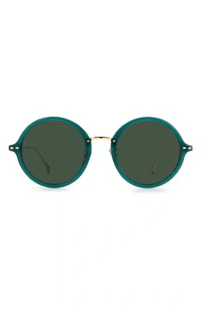 Isabel Marant 53mm Round Sunglasses In Green