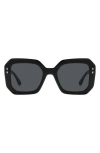 Isabel Marant 53mm Square Sunglasses In Black/grey