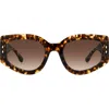 Isabel Marant Gradient Acetate Cat-eye Sunglasses In Havana/brown Gradient