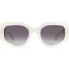 Isabel Marant Cat Eye Sunglasses, 54mm In Pearl White/grey Shaded