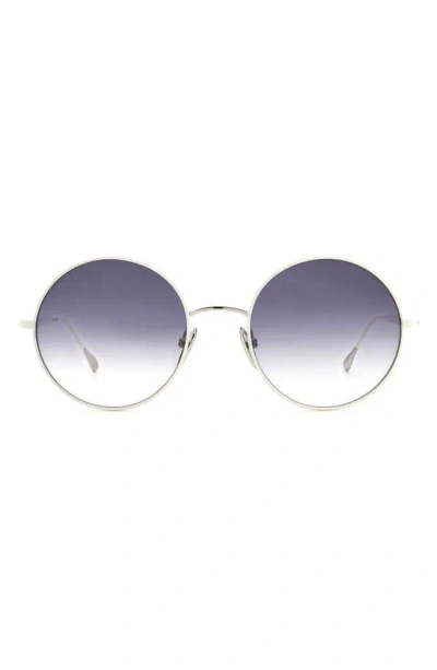 Isabel Marant 54mm Gradient Round Sunglasses In Ivory Pale/ Grey Shaded