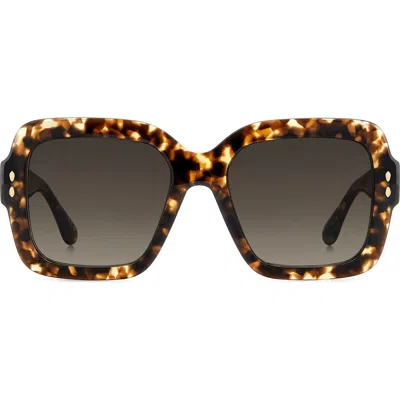 Isabel Marant 54mm Gradient Square Sunglasses In Brown