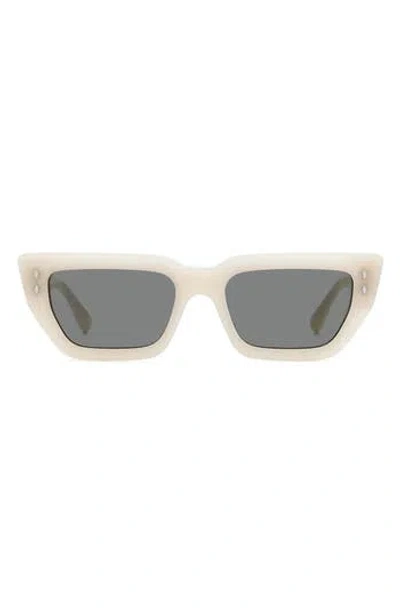 Isabel Marant 54mm Rectangular Sunglasses In Ivory