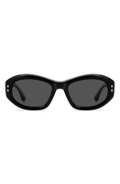 Isabel Marant 55mm Cat Eye Sunglasses In Black