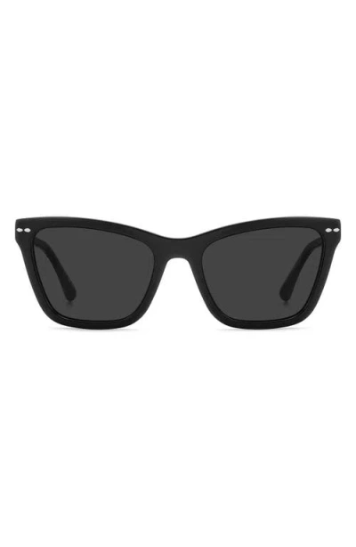 Isabel Marant 55mm Cat Eye Sunglasses In Black