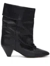 Isabel Marant 40mm Ryska-gb Leather Slouchy Boots In Black