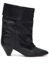 Isabel Marant 40mm Ryska-gb Leather Slouchy Boots In Black