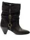 Isabel Marant 55mm Darner Buckle-detail Ankle Boots In Black
