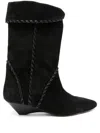 Isabel Marant Pointed Toe Mid-calf Boots In Black