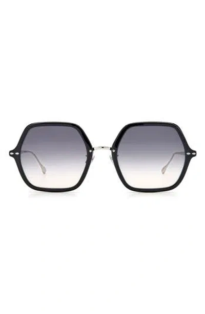 Isabel Marant 55mm Geometric Sunglasses In Blue