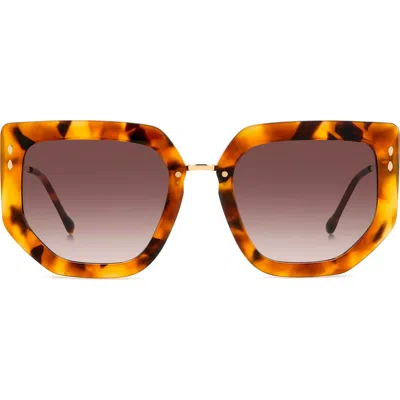 Isabel Marant 55mm Gradient Cat Eye Sunglasses In Brown