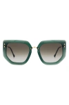 Isabel Marant Gradient Mixed-media Butterfly Sunglasses In Goldgreen
