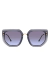 Isabel Marant Women's Im 0149/s 55mm Geometric Sunglasses In Gray/purple Gradient