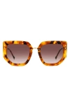 Isabel Marant Gradient Mixed-media Butterfly Sunglasses In Havana Gold/ Brown Gradient