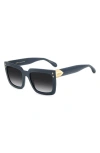 Isabel Marant 55mm Gradient Rectangular Sunglasses In Blue