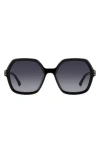 Isabel Marant Gradient Acetate Square Sunglasses In Black