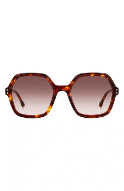 ISABEL MARANT ISABEL MARANT 55MM GRADIENT SQUARE SUNGLASSES