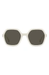 Isabel Marant 55mm Gradient Square Sunglasses In Ivory/grey