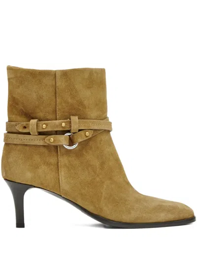 Isabel Marant 55mm Meyli Buckle-detail Ankle Boots In Brown
