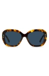Isabel Marant 55mm Rectangular Sunglasses In Brown