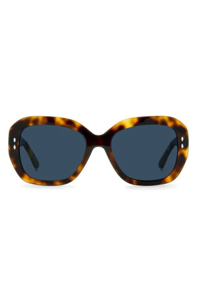 Isabel Marant 55mm Rectangular Sunglasses In Brown