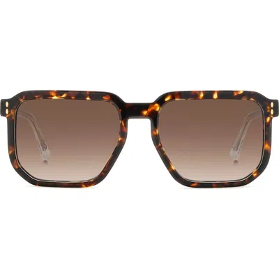 Isabel Marant 55mm Square Sunglasses In Brown