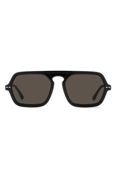 Isabel Marant 56mm Aviator Sunglasses In Black