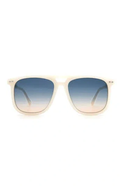 Isabel Marant 56mm Navigator Sunglasses In Ivory
