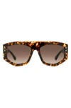 Isabel Marant 56mm Rectangular Sunglasses In Brown
