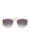 Isabel Marant 56mm Rectangular Sunglasses In White