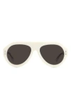 Isabel Marant 57mm Aviator Sunglasses In Ivory