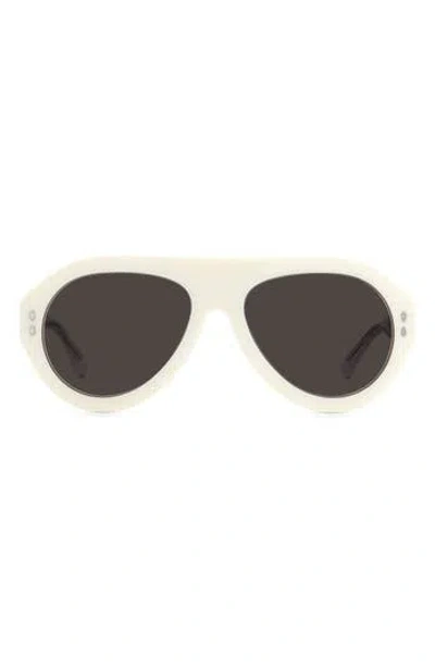 Isabel Marant 57mm Aviator Sunglasses In Gray