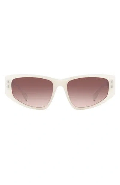 Isabel Marant 57mm Rectangle Sunglasses In White