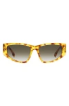 Isabel Marant 57mm Rectangle Sunglasses In Gold