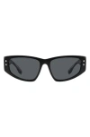 Isabel Marant 57mm Rectangle Sunglasses In Black