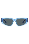 Isabel Marant 57mm Rectangle Sunglasses In Blue