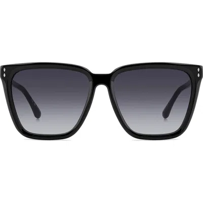Isabel Marant 58mm Cat Eye Sunglasses In Black
