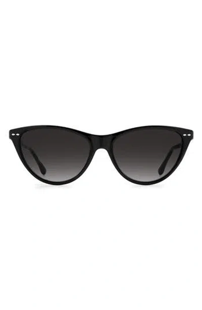 Isabel Marant 58mm Gradient Cat Eye Sunglasses In Black