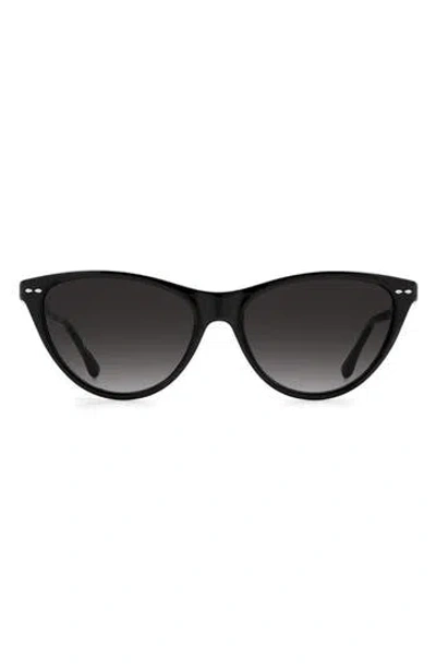 Isabel Marant 58mm Gradient Cat Eye Sunglasses In Black/grey Shaded