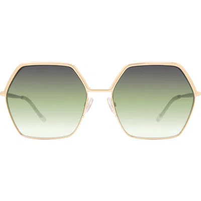 Isabel Marant 59mm Geometric Sunglasses In Rose Gold
