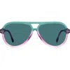 Isabel Marant 59mm Gradient Aviator Sunglasses In Teal/shell Pink