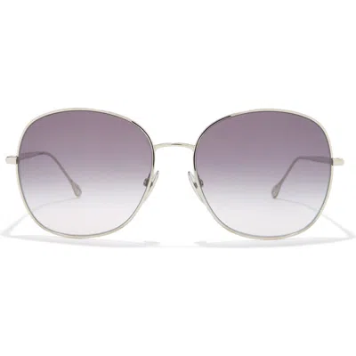 Isabel Marant 59mm Gradient Round Sunglasses In Palladium