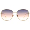 Isabel Marant 59mm Gradient Round Sunglasses In Blue