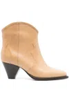Isabel Marant Woman Ankle Boots Sand Size 9 Calfskin In Braun